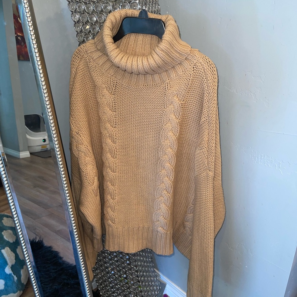 Calvin Klein Jeans Tan Knit Beanie